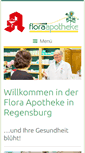 Mobile Screenshot of flora-apotheke-regensburg.de